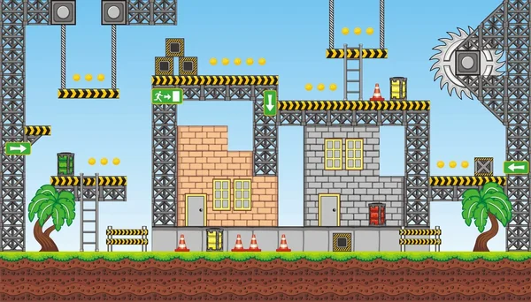 Juego de plataforma tileset 2 — Archivo Imágenes Vectoriales