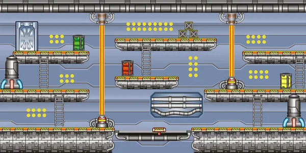 Set de azulejos plataforma para el juego 15 — Archivo Imágenes Vectoriales