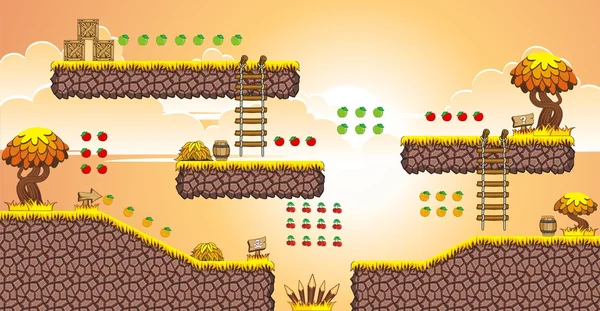 Tile set plataforma para o jogo 16 — Vetor de Stock