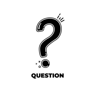 Soru baloncukları satır simgesi, Yardım işareti isteyin, Faq anket sembolü satır biçimi soru baloncukları simgesi simgesi. Çizgi sanatı konsepti vektör çizimi