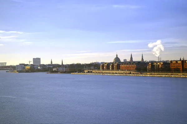 Copenaghen, Danimarca. Vista esterna dallo stretto di Oresund. gennaio 05, 2013 — Foto Stock