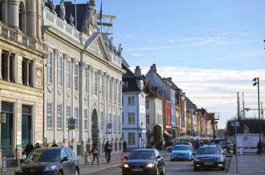 Nyhavn (yeni liman), Kopenhag, Danimarka. 05 Ocak 2013