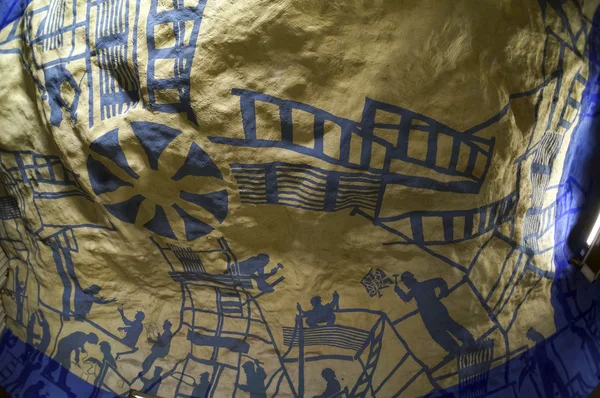 Stockholm metro istasyonu, İsveç. 06 Ocak 2013