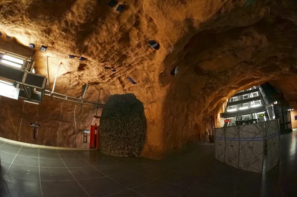 Stockholm metro istasyonu, İsveç. 06 Ocak 2013