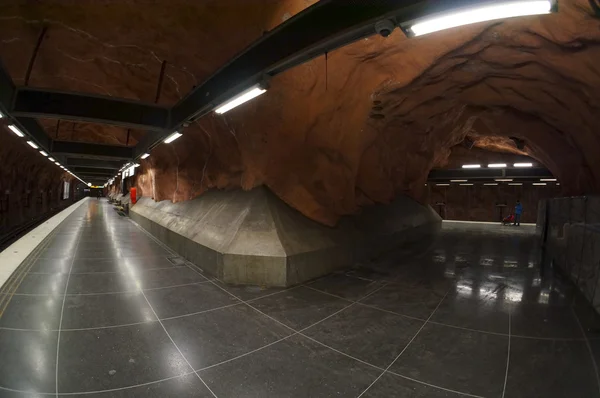 Stockholm metro istasyonu, İsveç. 06 Ocak 2013