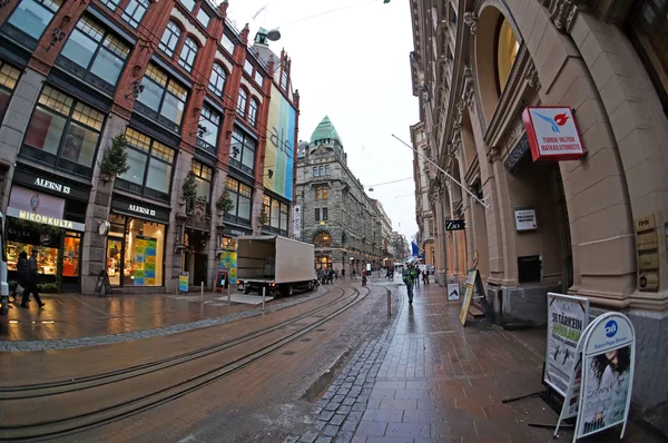 Helsinki, Finlandiya sokaklarında. 02 Ocak, 2013 — Stok fotoğraf