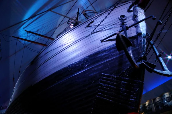 El barco polar Fram en el museo Fram en Oslo, Noruega — Foto de Stock