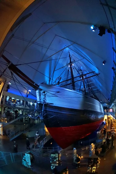 O navio polar Fram no museu Fram em Oslo, Noruega — Fotografia de Stock