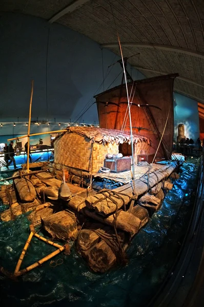 The Ra II boat in the Kon-Tiki Museum in Oslo, Norway — Stock Photo, Image