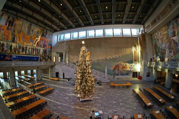 Interior of the Oslo city hall. Norway — Stock Photo, Image