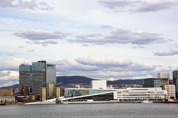 Vista desde el mar hasta Oslo y el fiordo de Oslo. Noruega, 08 de mayo de 2013 —  Fotos de Stock