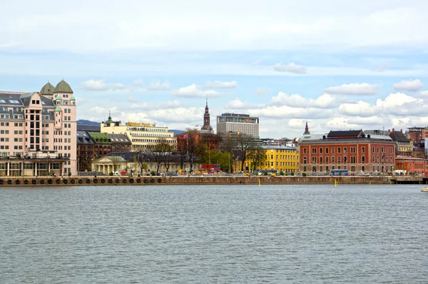 Denizden Oslo ve Oslo Fiyordu için görüntüleyin. Norveç, 08 Mayıs 2013 — Stok fotoğraf