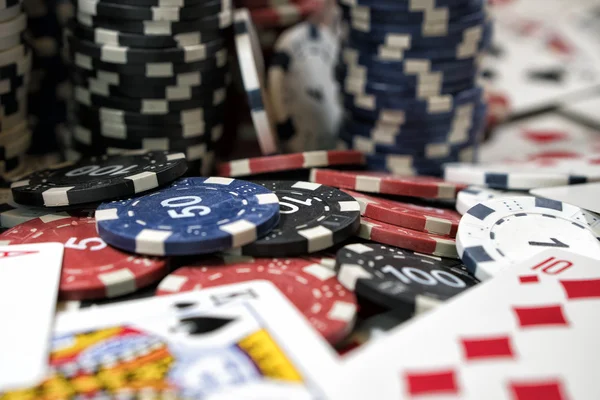 The place of a poker player — Stock Photo, Image