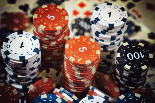 The place of a poker player — Stock Photo, Image