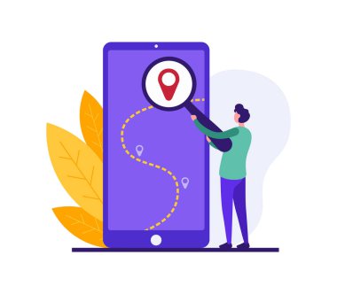 Modern adamlar akıllı telefondan rota arıyorlar.
