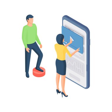 Kadın ve erkek birlikte akıllı telefon kullanıyor ve internetten video izliyorlar.