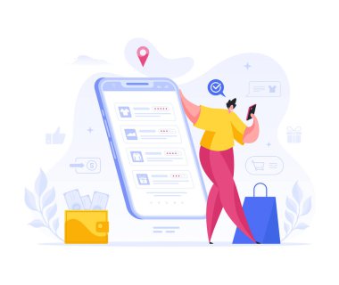 Adam akıllı telefon konseptiyle online giyim mağazalarını seçiyor..