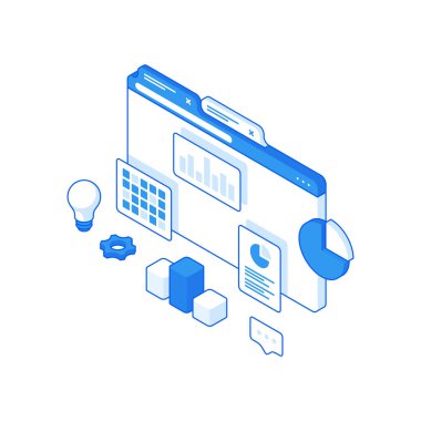 Web sitesi yakınlarındaki çeşitli iş simgeleri