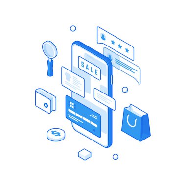 Çevrimiçi iş uygulamalı modern cep telefonu