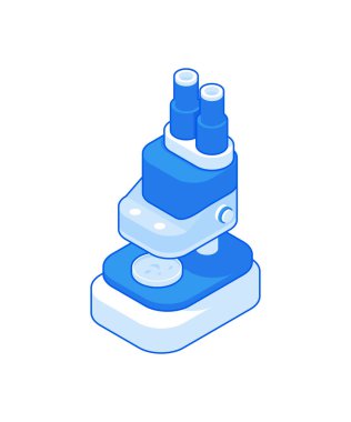 Karikatür tıbbi mikroskop vektör tasarımı