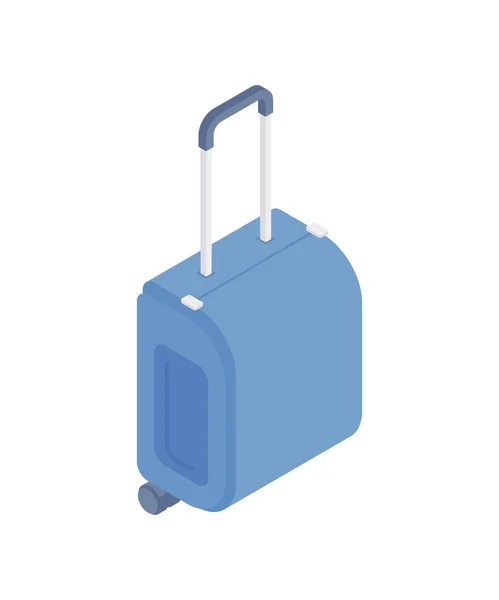 Diseño vectorial colorido de la maleta de dibujos animados para el concepto de viaje — Archivo Imágenes Vectoriales