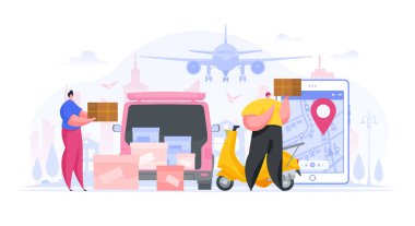 Çağdaş nakliye ve teslimat şirketi.