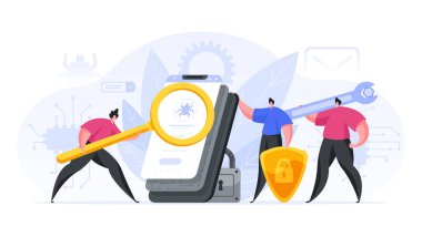 Çizgi filmciler akıllı telefon için güvenlik uygulaması üzerinde çalışıyorlar.