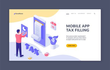 Mobil başvuru için mali rapor. Web sitesi üzerinden vergi raporunu dolduran yönetici