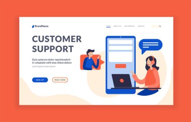 Müşteri desteği. Kullanıcı talebi için teknik danışman yardımı