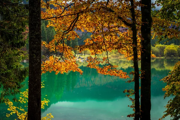 Mañana de otoño en los Alpes — Foto de Stock