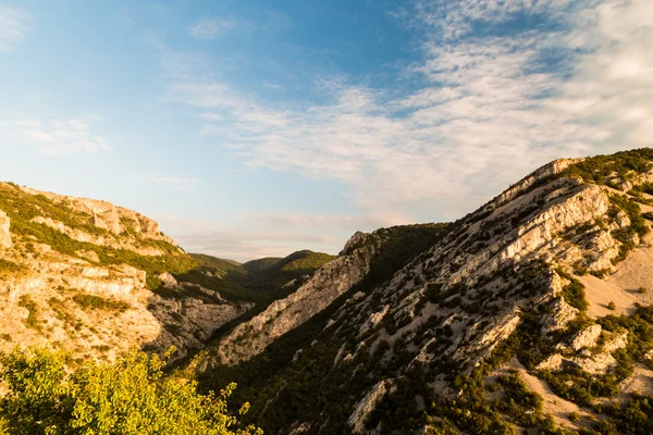 Autumn evening in Val Rosandra — Stock Photo, Image