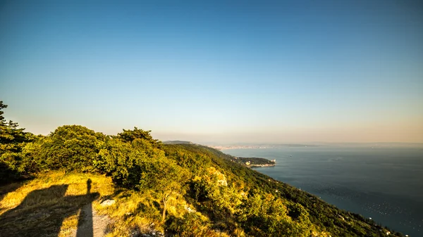 Evening in the gulf of trieste — Stock Photo, Image