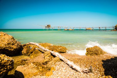 İtalyan sahil güneşli yaz gün
