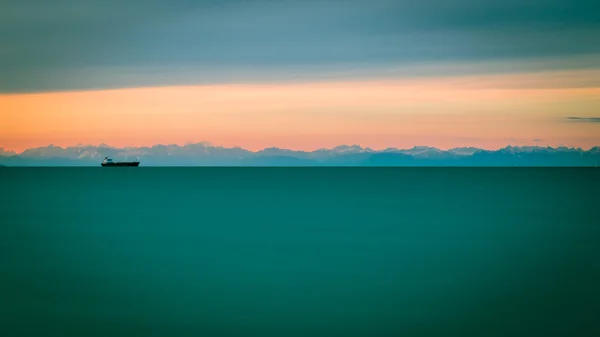 Soirée dans le golfe de trieste — Photo