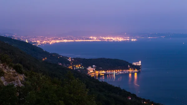 Noite no golfo de trieste — Fotografia de Stock