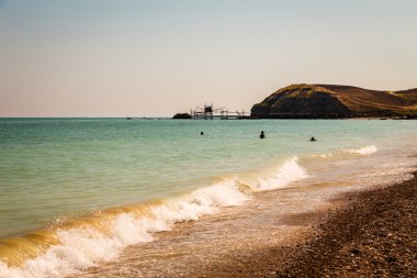 bir yaz günü İtalyan sahil