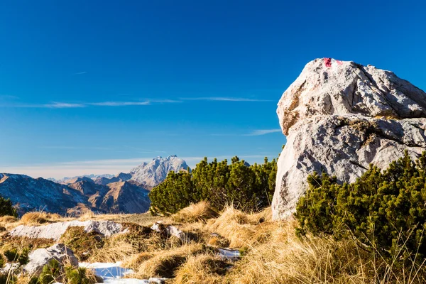 Dia de inverno nos alpes italianos — Fotografia de Stock