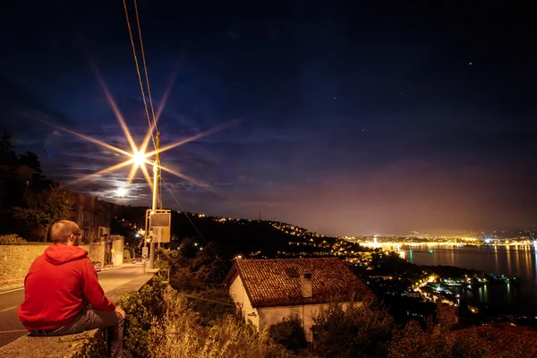 Evening in the gulf of Trieste — Stock Photo, Image