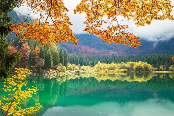 Jesienny poranek w Alpach — Zdjęcie stockowe