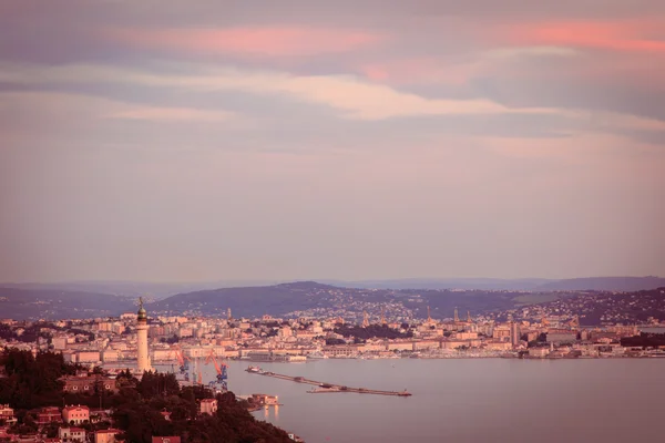 Evening in the gulf of Trieste — Stock Photo, Image