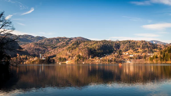 Morning at the lake of Bled — Stock Photo, Image