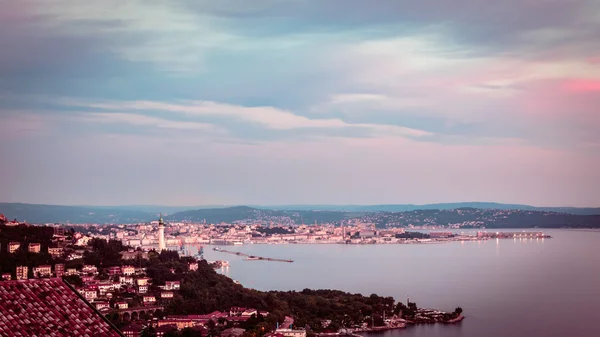 Noite no golfo de trieste — Fotografia de Stock