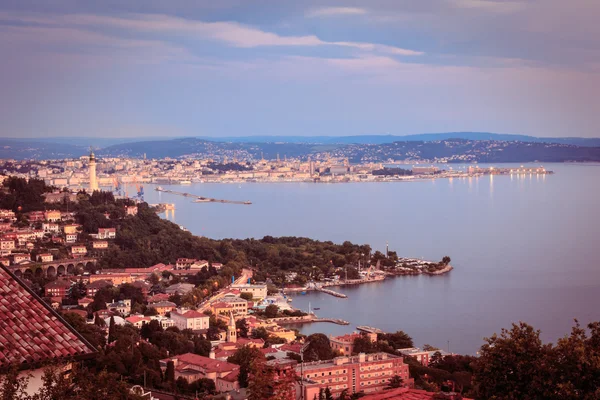 Noite no golfo de trieste — Fotografia de Stock