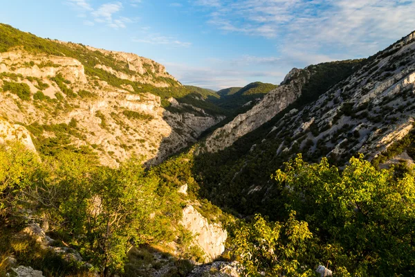 Autumn evening in Val Rosandra — Stock Photo, Image