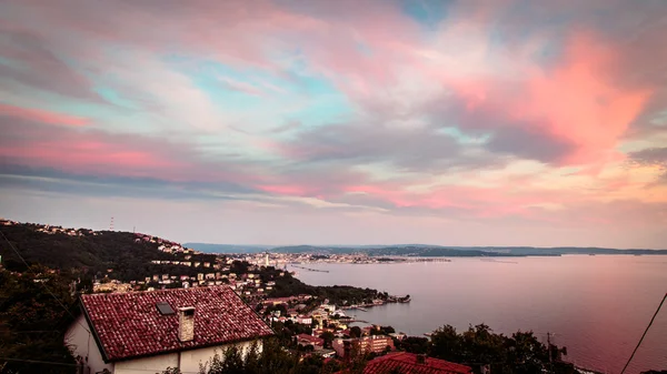 Noche en el golfo de trieste — Foto de Stock