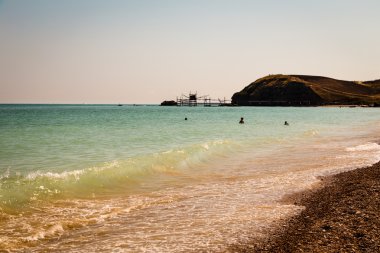 bir yaz günü İtalyan sahil