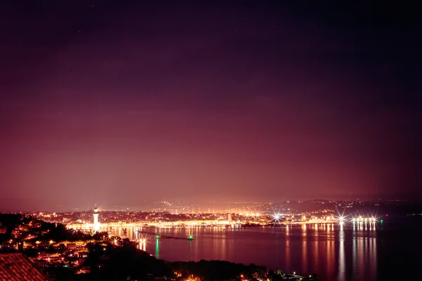 Noite no golfo de trieste — Fotografia de Stock