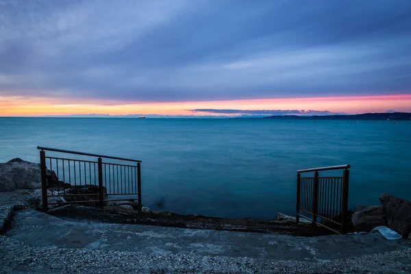 Noite no golfo de trieste — Fotografia de Stock