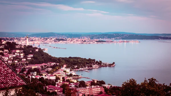 Evening in the gulf of Trieste — Stock Photo, Image