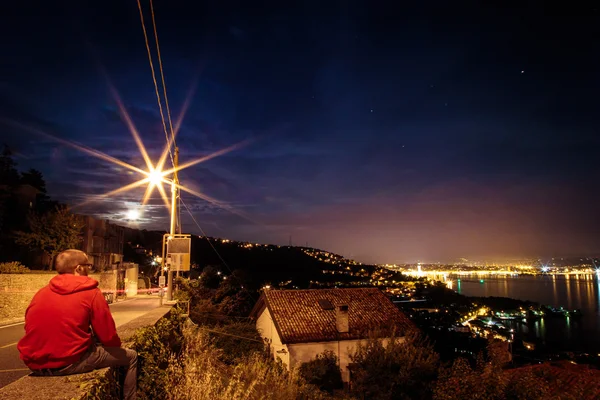 Kväll i Triestebukten — Stockfoto